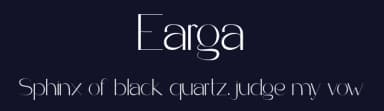 Earga by Muksal Creative — Sans Serif Font — thumbnail 2