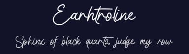Earhtroline by Qwrtype Foundry — Script Handwritten Font — thumbnail 2