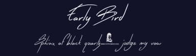 Early Bird by JSH creates — Script Handwritten Font — thumbnail 2
