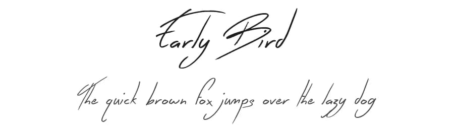Early Bird by JSH creates — Script Handwritten Font