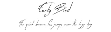 Early Bird by JSH creates — Script Handwritten Font — thumbnail 1