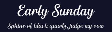 Early Sunday by Rizkky Gathut Prasetyo — Script Handwritten Font — thumbnail 2