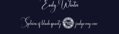 Early Winter by Calligraphy Fonts — Script Handwritten Font — thumbnail 2