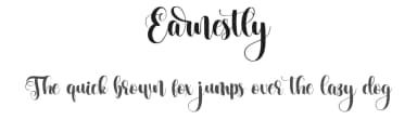 Earnestly by Bearytype — Script Handwritten Font — thumbnail 1