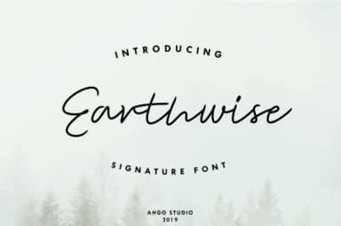 Earthwise Font by 78soeef Design — Script Handwritten Font — thumbnail 1