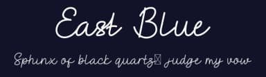 East Blue by Sixtwenty Studio — Script Handwritten Font — thumbnail 2
