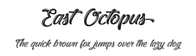East Octopus by Typhoon Type - Suthi Srisopha — Script Handwritten Font — thumbnail 1