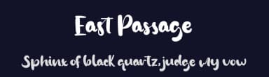 East Passage by Kong Font — Script Handwritten Font — thumbnail 2