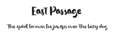 East Passage by Kong Font — Script Handwritten Font — thumbnail 1
