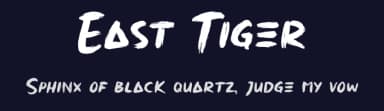 East Tiger by Craft Supply Co. — Script Handwritten Font — thumbnail 2