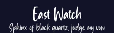 East Watch by Sronstudio — Script Handwritten Font — thumbnail 2