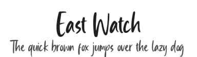 East Watch by Sronstudio — Script Handwritten Font — thumbnail 1