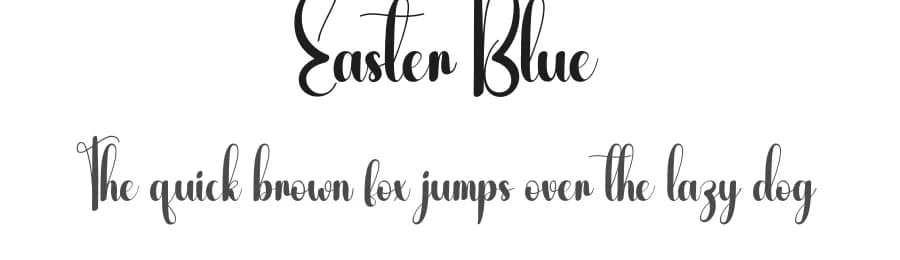 Easter Blue by Andi Moz — Script Handwritten Font