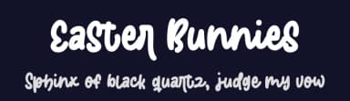 Easter Bunnies by AZ Std — Script Handwritten Font — thumbnail 2
