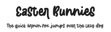 Easter Bunnies by AZ Std — Script Handwritten Font — thumbnail 1