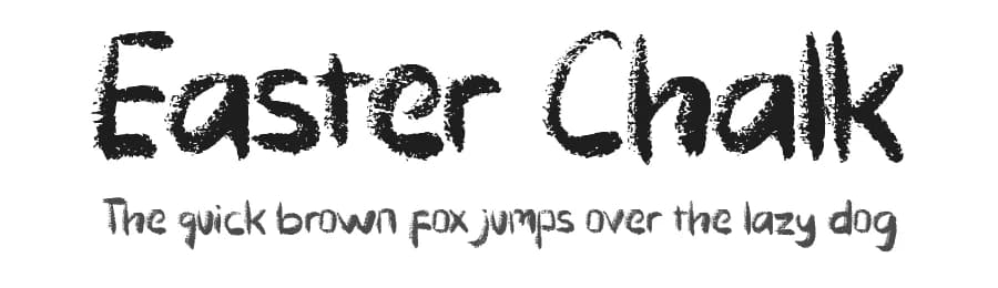 Easter Chalk by Yoga Letter — Script Handwritten Font