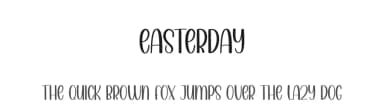 Easterday by Andi Moz — Script Handwritten Font — thumbnail 1