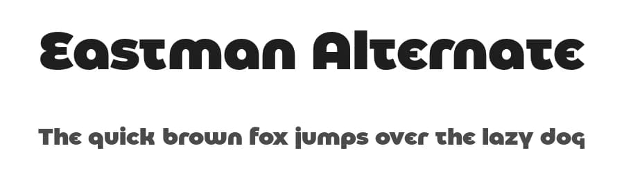 Eastman Alternate by Zetafonts — Sans Serif Font