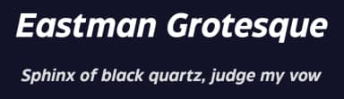 Eastman Grotesque by Zetafonts — Sans Serif Font — thumbnail 2