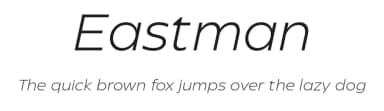 Eastman by Zetafonts — Sans Serif Font — thumbnail 1