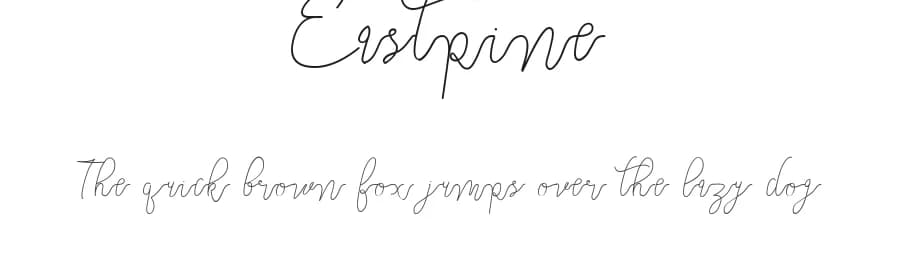 Eastpine by Faqih Fawaji — Script Handwritten Font