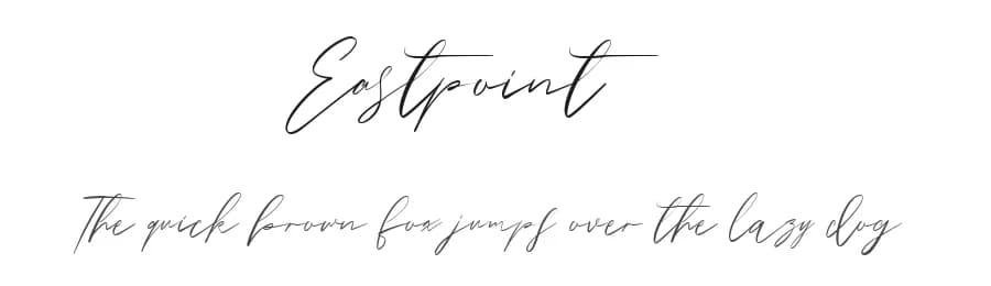 Eastpoint by Maulana Creative — Script Handwritten Font