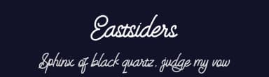Eastsiders by Wellscript Studio — Script Handwritten Font — thumbnail 2