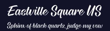 Eastville Square US by Eastville Square Fonts — Script Handwritten Font — thumbnail 2