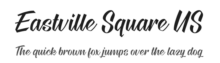 Eastville Square US by Eastville Square Fonts — Script Handwritten Font