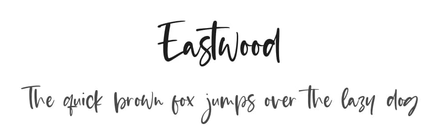 Eastwood by Balpirick Studio — Script Handwritten Font
