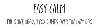 Easy Calm by Gassstype — Script Handwritten Font — thumbnail 1