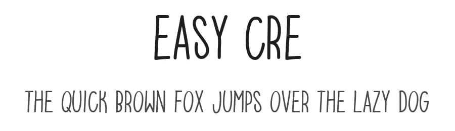Easy Cre by Fred Cre — Script Handwritten Font — preview 1