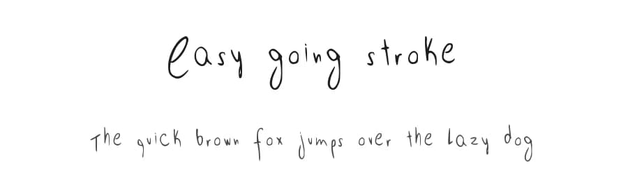 Easy going stroke by Insane Machina — Script Handwritten Font