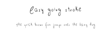 Easy going stroke by Insane Machina — Script Handwritten Font — thumbnail 1