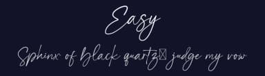 Easy by baybilson — Script Handwritten Font — thumbnail 2