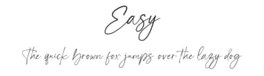 Easy by baybilson — Script Handwritten Font — thumbnail 1
