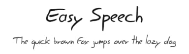 Easy Speech by Jean-Jacques Morello — Script Handwritten Font — thumbnail 1