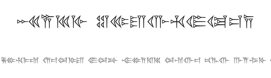 Easy Cuneiform by Intellecta Design — Dingbats Font