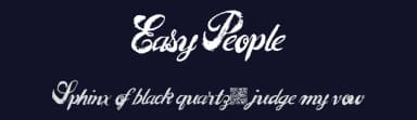 Easy People by Xerographer Fonts — Script Handwritten Font — thumbnail 2