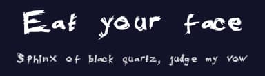 Eat your face by Andreas Johansson — Script Handwritten Font — thumbnail 2