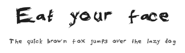 Eat your face by Andreas Johansson — Script Handwritten Font