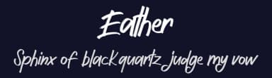 Eather by Vunira Design — Script Handwritten Font — thumbnail 2