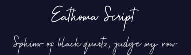 Eathoma Script by Jadatype — Script Handwritten Font — thumbnail 2