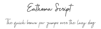 Eathoma Script by Jadatype — Script Handwritten Font — thumbnail 1