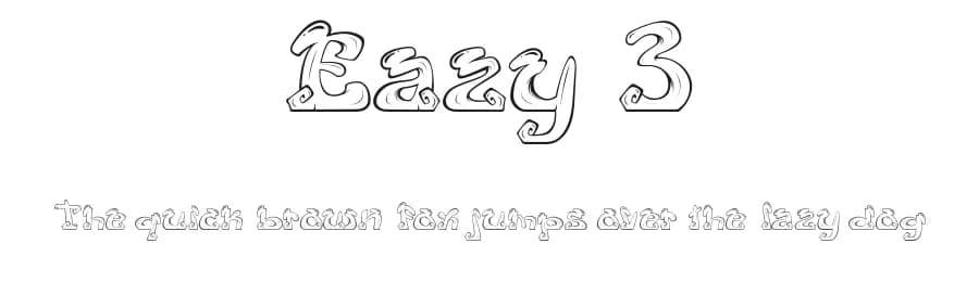 Eazy 3 by Mo Hashim — Script Handwritten Font