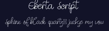 Eberta Script by Edric Studio — Script Handwritten Font — thumbnail 2