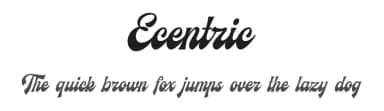 Ecentric by Redy Studio — Script Handwritten Font — thumbnail 1