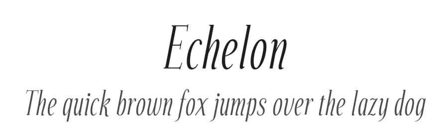 Echelon by Typodermic Fonts — Serif Font