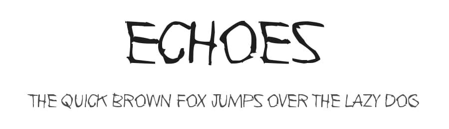 Echoes by Juha Korhonen — Script Handwritten Font