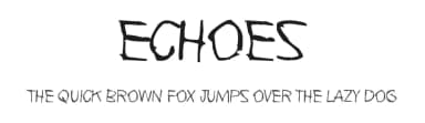 Echoes by Juha Korhonen — Script Handwritten Font — thumbnail 1